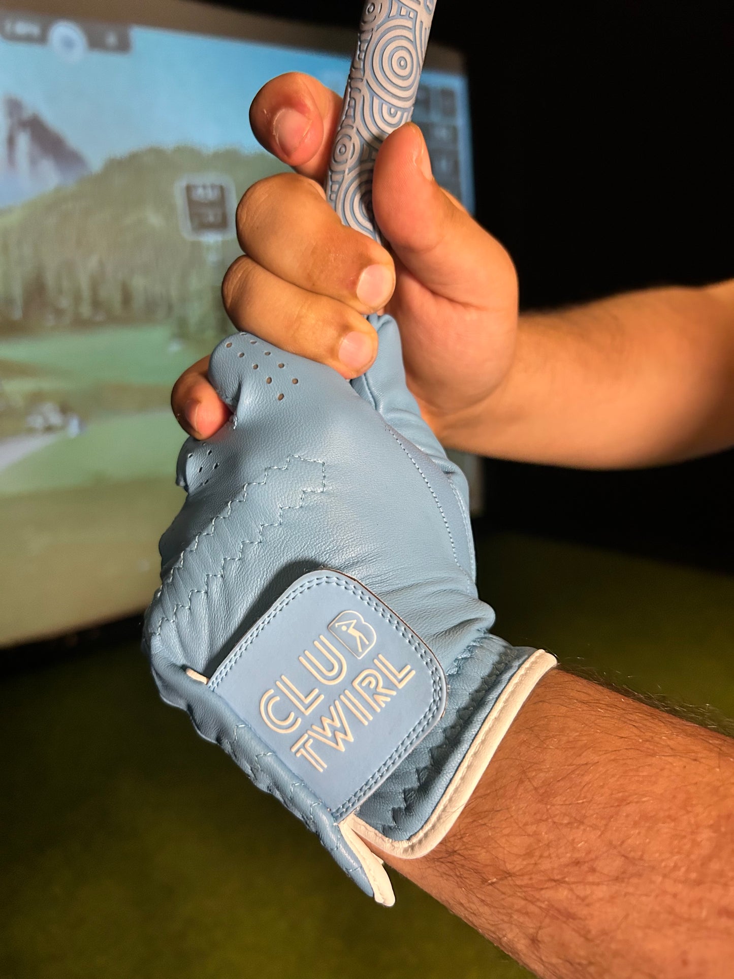 Blue Skies Big Drives Golf Glove