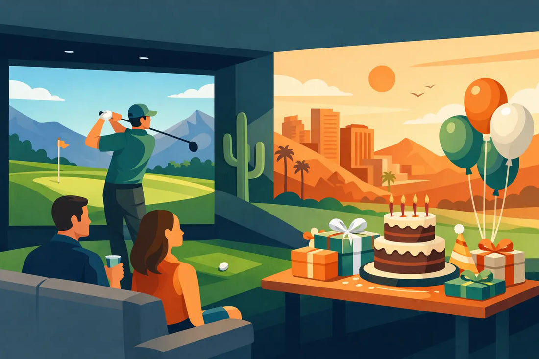 Golf Simulator Birthday Party Ideas in Phoenix