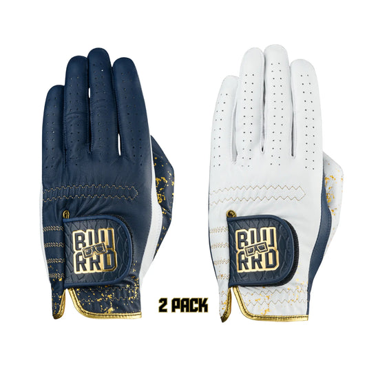 THE 24K GOLF GLOVE - NAVY/WHITE - 2 PACK