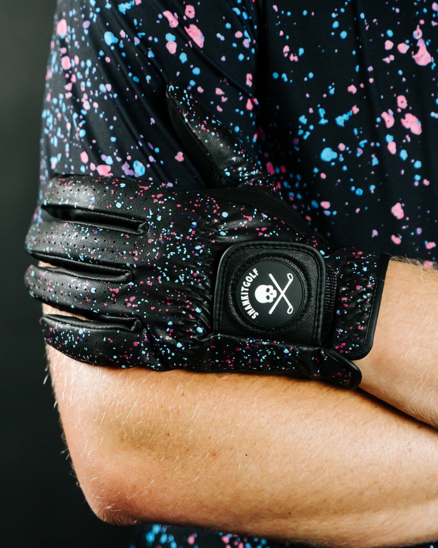 Paint Splatter Polo Black