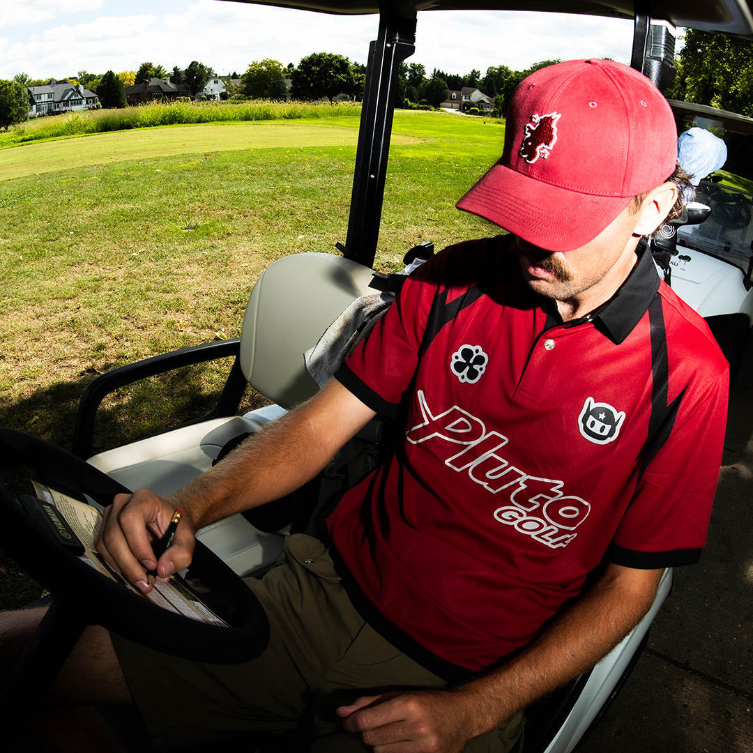 TEAM PLUTO POLO | CRIMSON