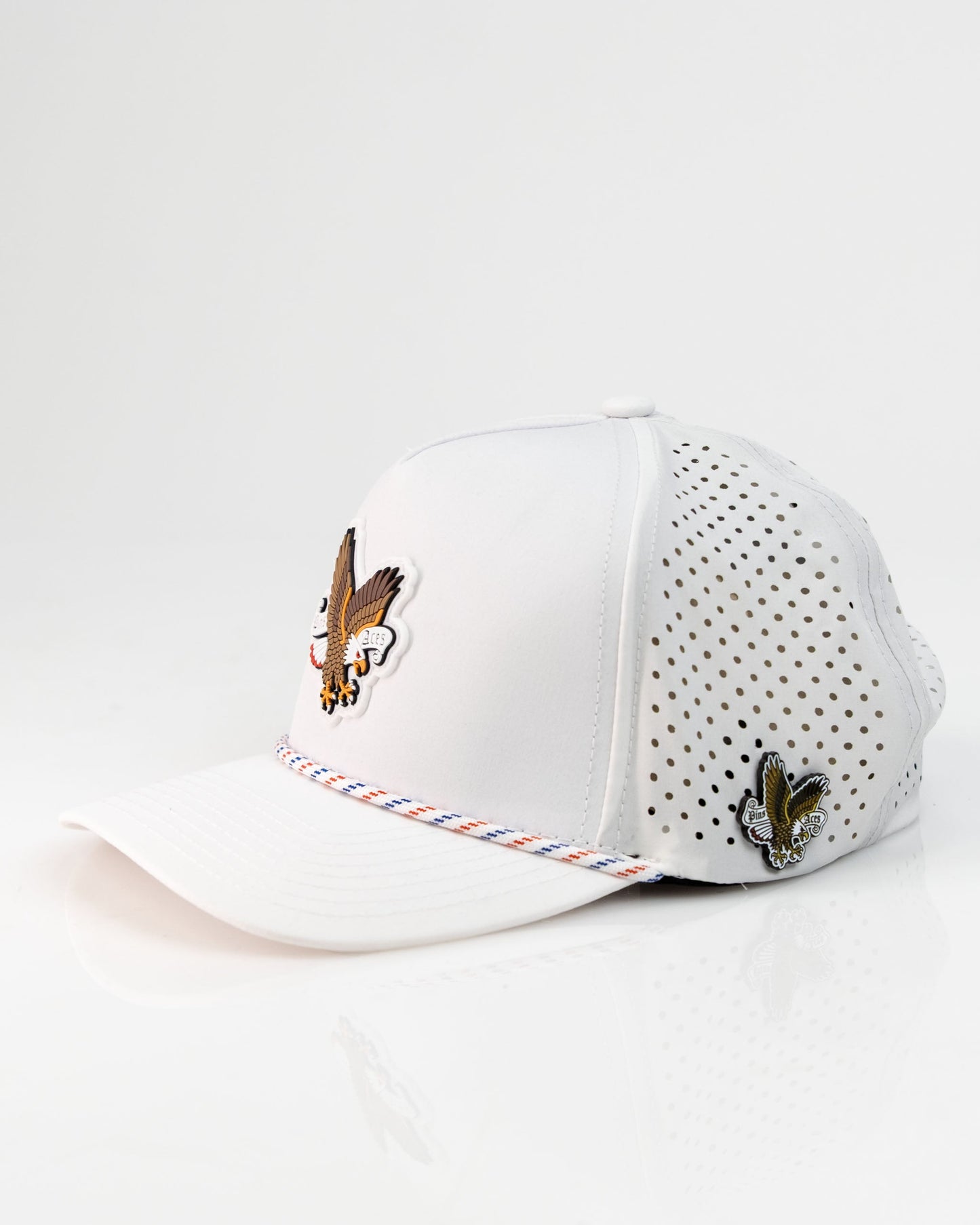 Freedom Eagle White - Perforated Rope Hat