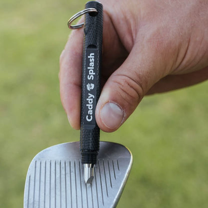 Deluxe Club Cleaning Kit: Pro Golf Club Cleaner, Magnetic Towel & Groove Sharpener