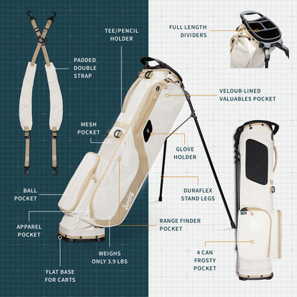 El Camino | Toasted Almond Mid Size Stand Bag