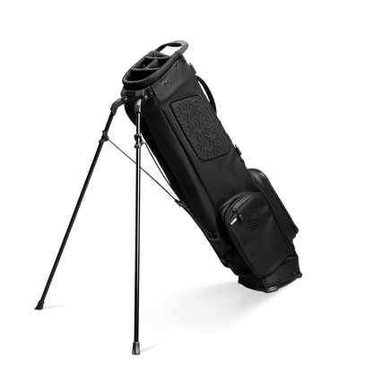 El Camino S-Class | Black Vegan Leather Mid Size Stand Bag