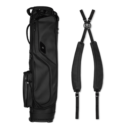 El Camino S-Class | Black Vegan Leather Mid Size Stand Bag