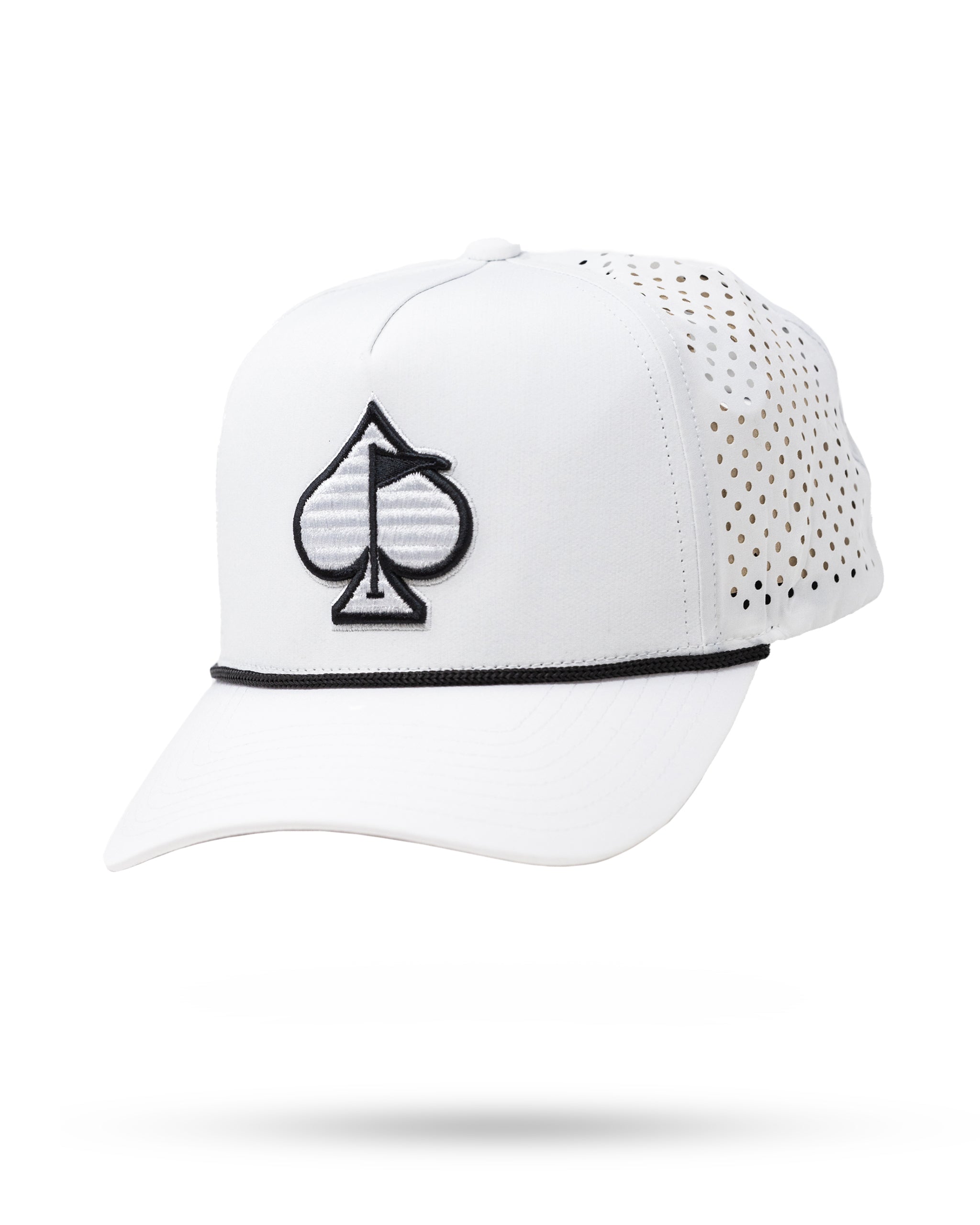 Perforated Rope Perforated Rope Hat - White – Club Twirl Golf Lounge