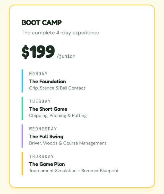 Junior Golf Boot Camp