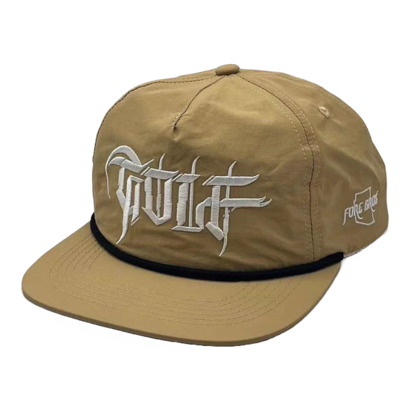 "HAND STYLE" GOLF LOGO Hat 
Khaki