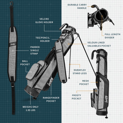 Loma | Heather Gray Par 3 Bag