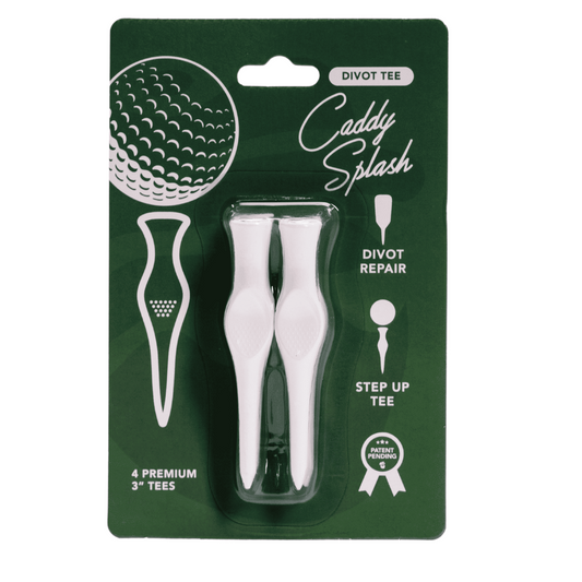 3'' Divot Tee – White – Step Up Golf Tee & Divot Repair Tool